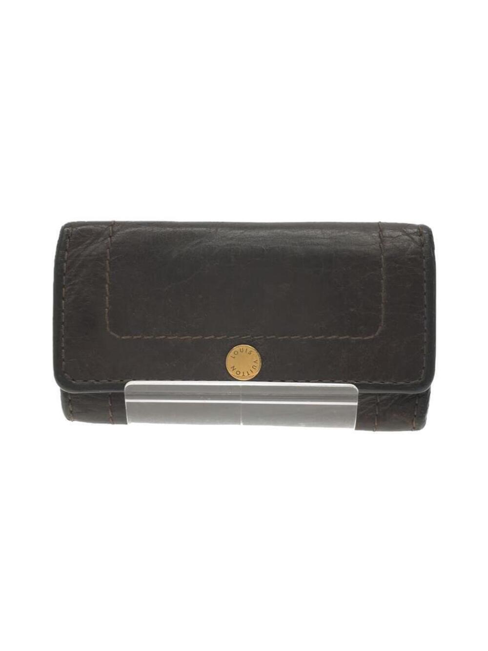 LOUIS VUITTON Key Case Wallet Leather Brown